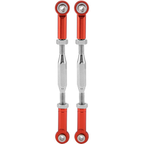 Tiges de direction en alliage d'aluminium pour Traxxas Slash 1/10, camion RC (Rouge) (1/5)