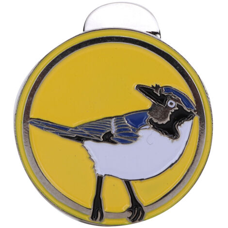 Pince Magnétique pour Casquette de Golf - Marque Balle Aimantée Accessoire (Oiseau Jaune) (1/5)