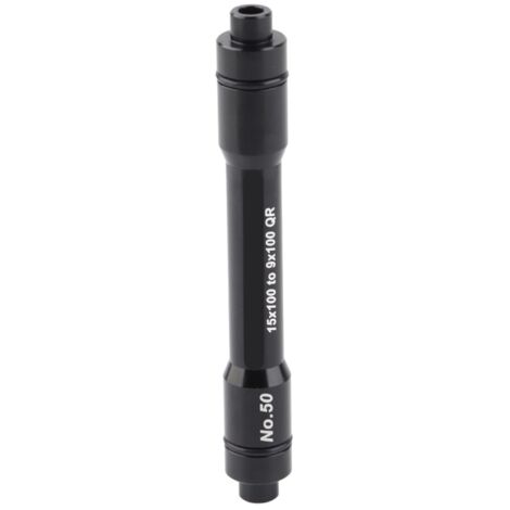 Adaptateur d'axe traversant 15mm pour moyeu en 9mm à blocage rapide, roue avant 100mm (Noir) (1/5)