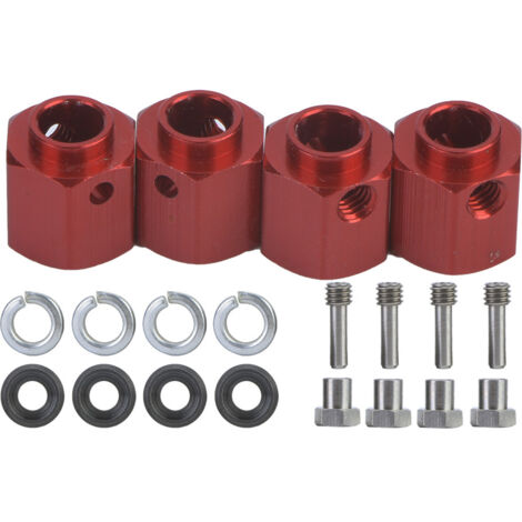 4 pièces Élargisseurs de Jantes Métalliques pour TRAXXAS TRX-4, Set d'Extension de Voiture RC 1/10 (12mm) (1/5)