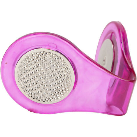 Marqueur de balle de golf magnétique en acier inoxydable multifonction avec clip pour chapeau (violet) (1/5)