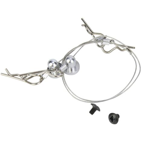 Clip anti-perte avec vis de retenue pour coque Traxxas 1/10 - Argent (1/5)