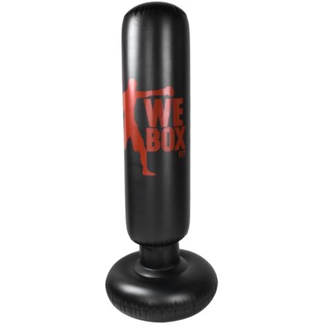 Sac de frappe gonflable PVC 1,6 m pour entraînement boxe et coups de pied, accessoire anti-stress (1/5)