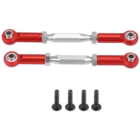 Bras de Suspension en Alliage d'Aluminium pour Voiture RC 1/10 HIMOTO E10MTL E10MT E10BP (Rouge) (1/5)