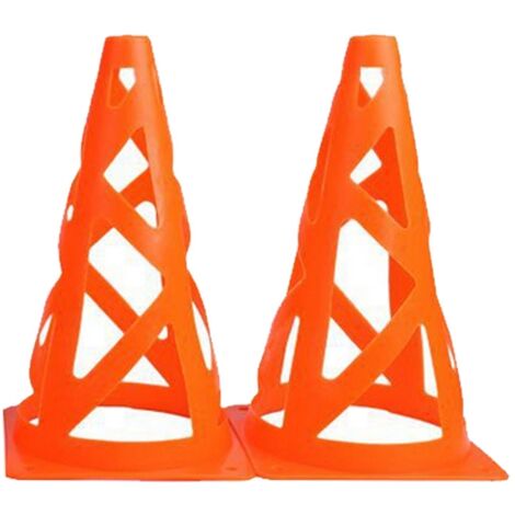 Cônes d'entraînement creux pour football, patinage et sports extérieurs (orange) (1/3)