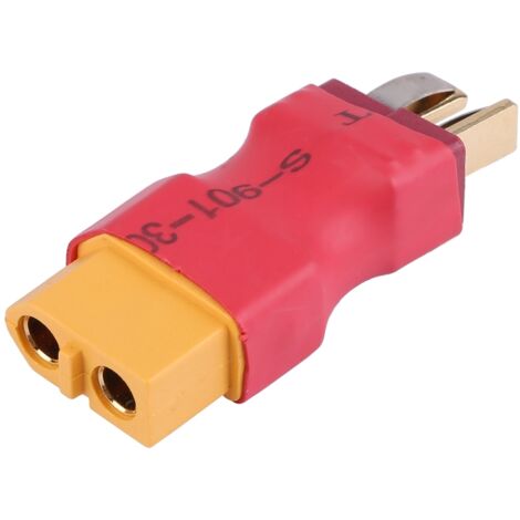 Connecteur Adaptateur XT60 Femelle vers T Dean Mâle sans Fil pour Batterie Avion RC (1/5)