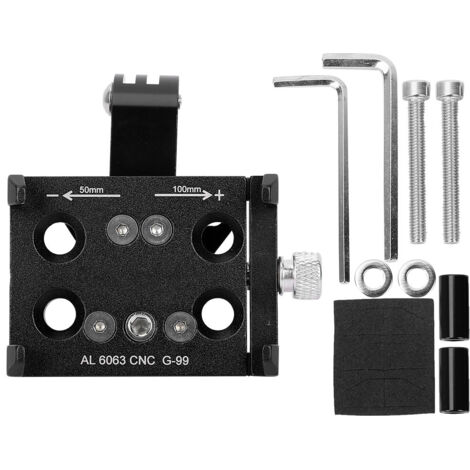 Support téléphone vélo en alliage d'aluminium, support de guidon pour smartphone, fixation caméra (Noir) (1/5)
