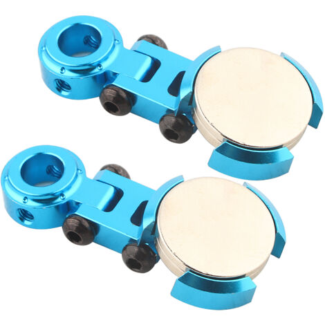 2 Pièces Supports Magnétiques Métalliques pour Carrosserie de Voiture RC, Postes de Montage Furtifs (Bleu Foncé) (1/5)