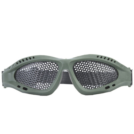 Lunettes de protection pour enfants, ajustables et vertes, idéales pour le sport en extérieur. (1/5)