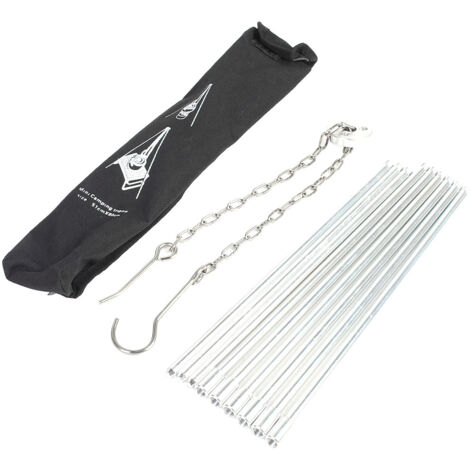 Grill de Camping Portable en Métal Pliant avec Trépied pour Barbecue en Plein Air (1/5)