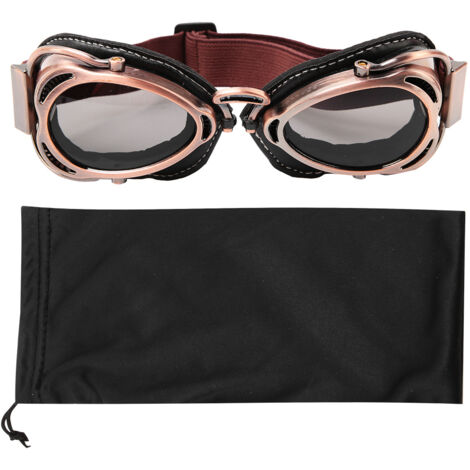 Lunettes de protection moto anti-poussière et anti-vent, forme Arc (Gris bronze) (1/5)