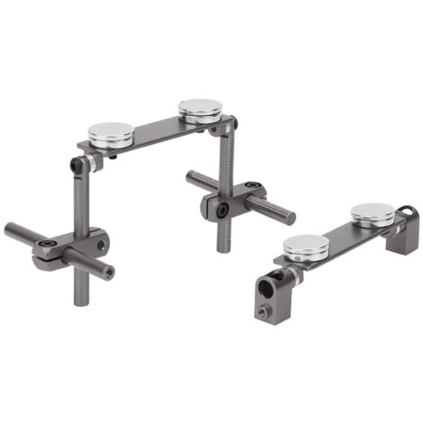 Support de carrosserie magnétique en aluminium furtif pour voiture de course RC HSP 1/10 (Titanium) (1/5)