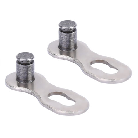 1 Paire de Maillon de Chaîne de Vélo de Montagne 10 Vitesses, Connecteur Rapide Argenté pour Chaîne de Bicyclette (1/5)