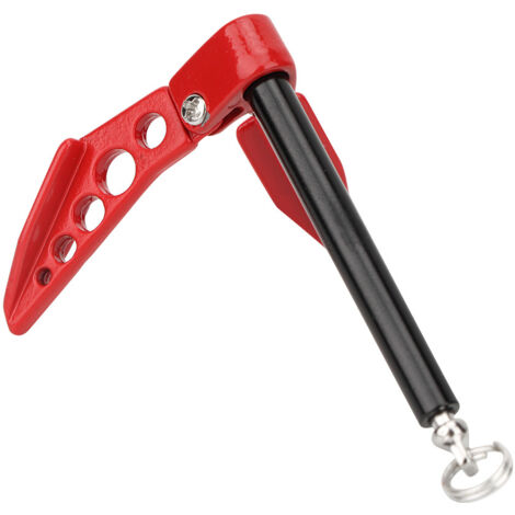 Treuil En Métal Universel Pour RC Crawler 1/10 – Rouge – Pliable – Compatible TRX4, SCX10, D90, CC01