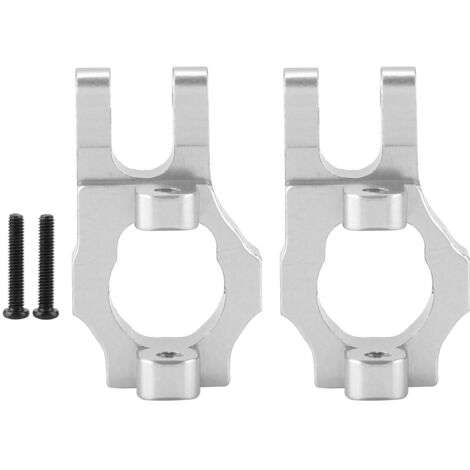 Porte-moyeu avant gauche/droit 0006 - Pièce améliorée pour RC 1/12 Wltoys 12428 12423 12628 (Argent) (1/5)
