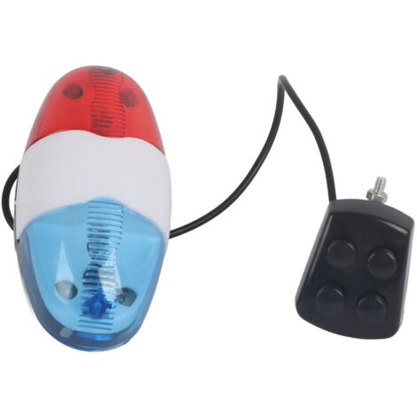 Klaxon de Vélo Imperméable avec 6 LED et 4 Mélodies, Son 120dB pour Cyclisme (1/5)