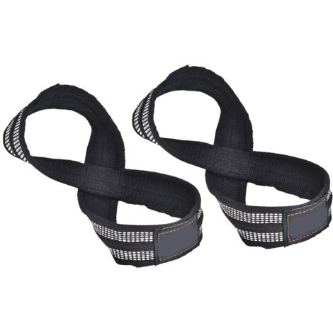 1 Paire de Sangles de Force pour Traction Musculation Deadlift Poignet Équipement Fitness (M) (1/5)