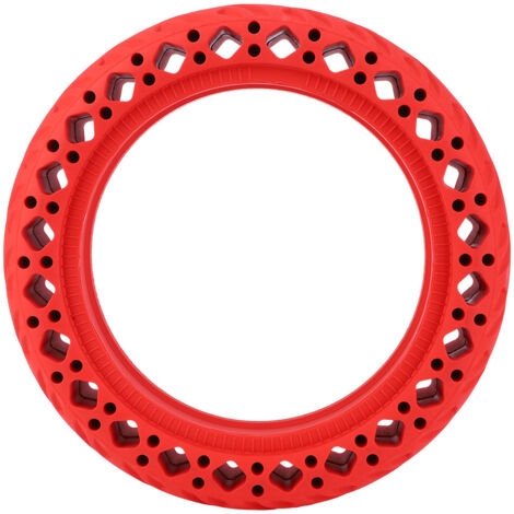 Pneu Prismatique Antidérapant 8,5 Pouces Anti-Explosion pour Xiaomi M365, Accessoire Trottinette Électrique (Rouge) (1/5)