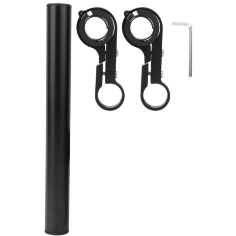 Tige d'extension en alliage d'aluminium pour vélo de route et VTT avec clip - Accessoire cyclisme noir (1/5)