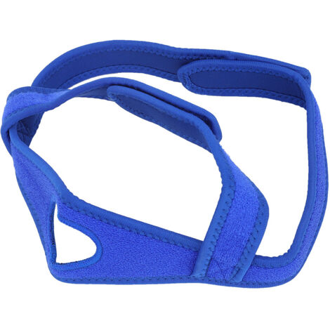 Sangle Mentonnière Anti Ronflement Réglable - Aide au Sommeil Bleu