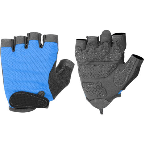 KUTOOK Gants De Musculation – Paume Ergonomique Antidérapante – Nylon Mesh Respirant – Réfléchissants – Homme/Femme – Noir, Marron, Bleu Marine, Rose Fluo, Bleu-Violet