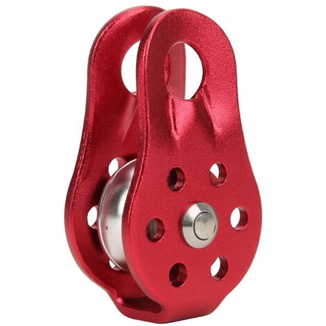 Poulie fixe à plaque pivotante en métal pour équipement d'escalade portable extérieur (1/5)