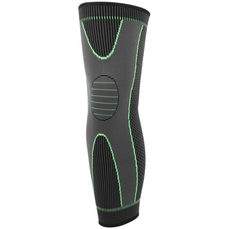 1PCS Genouillère Élastique Noire et Verte pour Sport, Confortable et Chaude, Protège-genou (1/5)