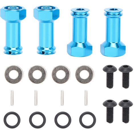 Adaptateur d'extension de roue de 24mm avec moyeu hexagonal pour WLtoys 1/14 144001, pièce de rechange RC S1266B Bleu (1/5)