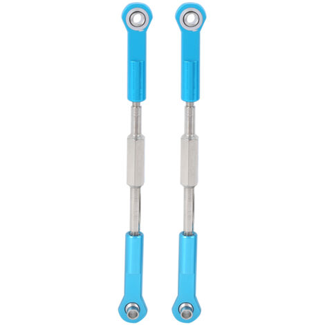 1 Paire de Biellettes en Alliage d'Aluminium pour Voiture RC 1/8 HSP 94762/94763, Accessoire Métallique Bleu (1/5)