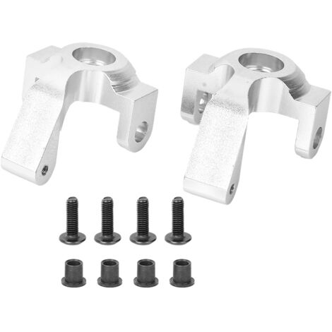 Jante de direction en alliage d'aluminium pour RGT 136100, pièces de mise à niveau pour crawler RC 1/10, argent 680002S (1/5)