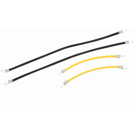 4 pièces de cordes élastiques décoratives noires et jaunes pour valise, accessoires universels RC (1/5)