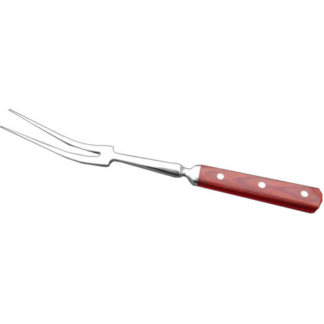Fourchette à Barbecue en Acier Inoxydable avec Manche en Bois, Antiadhésive et Multifonction pour Cuisson de Viande (1/5)