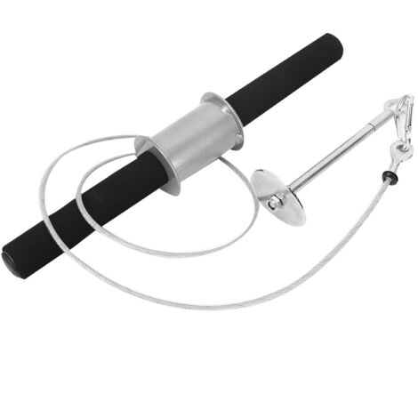 Rouleau D’entraînement Avant-bras Et Poignet – Avec Corde Nylon, Résistance Réglable, Environ 10x10 Cm, Pour Hommes Et Femmes