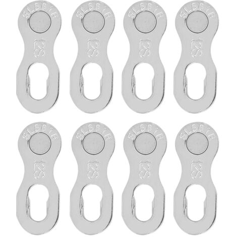 4 Pièces Maillon de Chaîne de Vélo 12 Vitesses en Acier Accessoires Cyclisme Argenté (1/5)