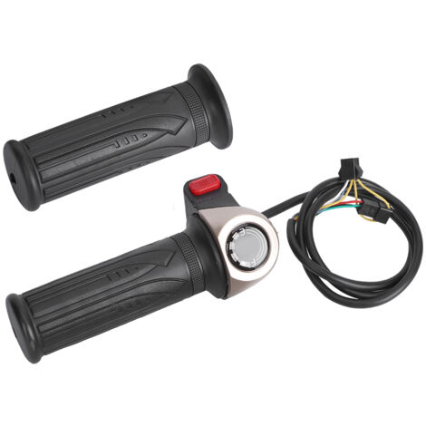 Poignée d'accélérateur universelle pour vélo électrique avec bouton multifonction et batterie lithium intégrée (1/5)