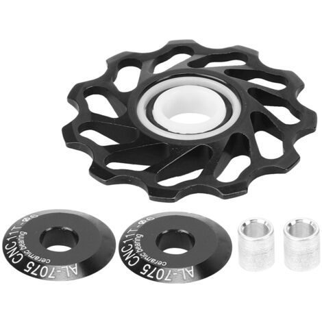 Galet de dérailleur céramique 11 dents pour vélo de route et VTT, accessoire de poulie de renvoi noir (1/5)