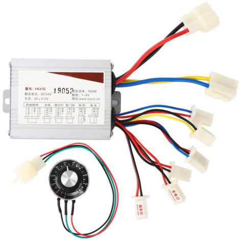 Interrupteur à Bouton Rotatif de Vitesse Fixe pour Contrôleur de Moto Électrique 24V 500W (1/5)
