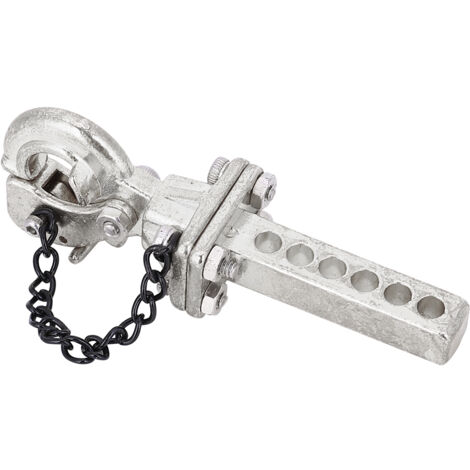 Crochet de Remorque Métallique pour Pièces Détachées RC, Compatible Traxxas TRX4/TRX6 et SCX10, Argenté (1/5)