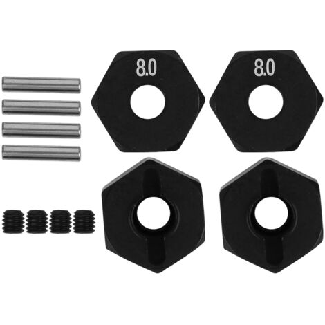 Pièce de rechange hexagonale pour moyeu compatible SCX10 90046 90047 RR10, crawler RC 8.0mm (1/5)