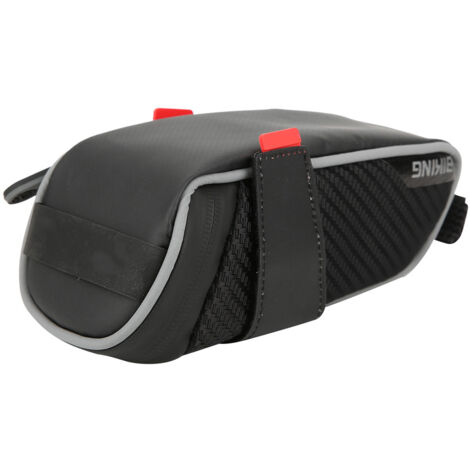 Sacoche de Selle Vélo Imperméable Grande Capacité - Poche Arrière Portable Équipement Cyclisme PU (1/5)