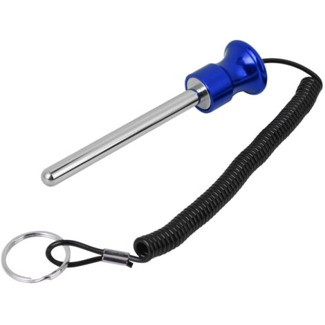 Pointeau magnétique pour poids avec corde de traction - Accessoire d'entraînement de force Bleu (1/5)
