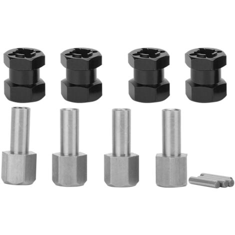 Adaptateur de Roue Hex Hub pour RC D90 AX10 CC01 SCX10 F350 - Noir (1/5)
