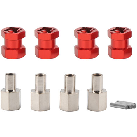 Adaptateur de Roue à Extension Hexagonale pour D90, AX10, CC01, SCX10, F350 - Rouge (1/5)
