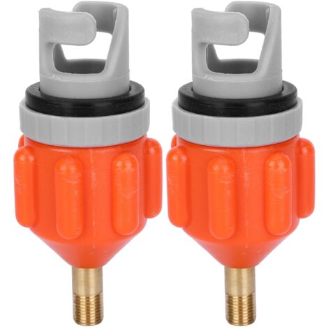 2 Pièces Pompe à Air Adaptateurs pour Planche de Surf, Paddle Board et Canoë, Accessoire Orange (1/5)