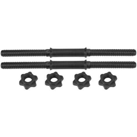 (2Pcs/Set) Barres de Musculation à Domicile avec Poignées et Colliers à Blocage Rotatif (1/5)