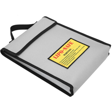 Sac de stockage anti‑incendie pour batteries lithium d'avions modèles, résistant aux explosions. (1/5)