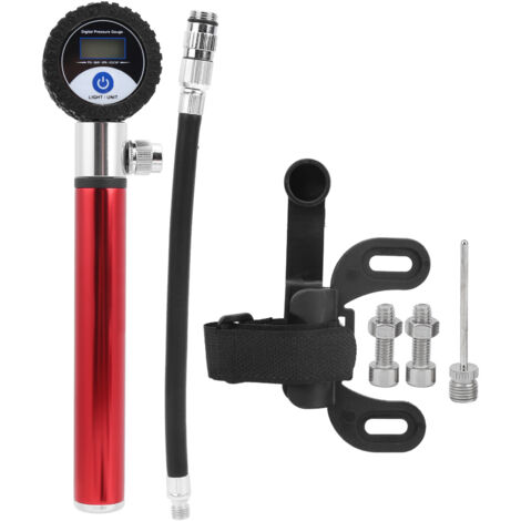 Mini Pompe à Vélo électrique QCHMM – 120 PSI, écran Numérique, Valves Presta/Schrader, Arrêt Automatique