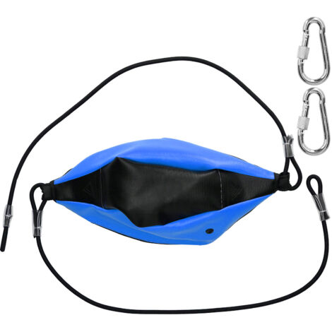 Ballon de Boxe Suspendu - Sac de Frappe Double pour Entraînement Fitness et Gym - Accessoire d'Exercice Bleu et Noir (1/5)