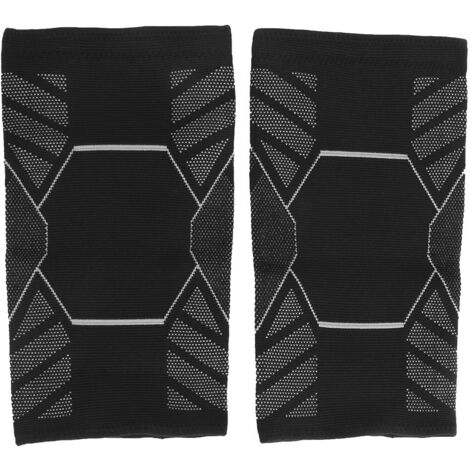1 Paire de Genouillères Sport Respirantes en Nylon Résistant pour Protection Articulaire Extérieur (Argent XL) (1/5)