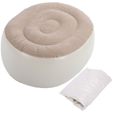 Tabouret de pied gonflable PVC portable, coussin d'air doux pour intérieur, extérieur, sport (1/5)